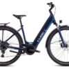 VTC Électrique Cube Touring Hybrid One 625 Easy Entry Shimano Cues 9V 625 Wh 700 mm Bleu Deep Sea 2025