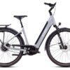Vélo de Ville Électrique Cube Supreme Hybrid Deluxe SLX 625 Easy Entry Enviolo Trekking Courroie 625 Wh 700 mm Gris Polar 2025