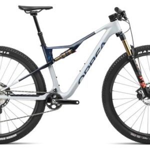 VTT Tout-Suspendu Orbea Oiz M10 Shimano XT 12V 29'' Gris Silver Bleu Carbon View 2024